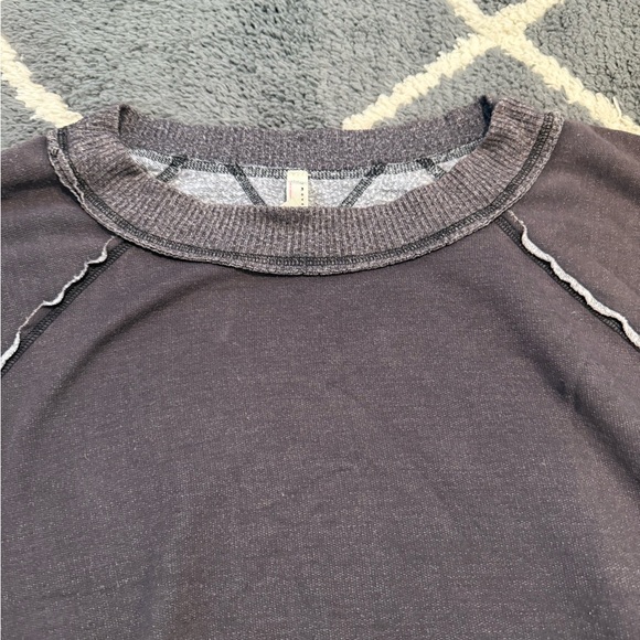 Free People Sun Seeker Sweatshirt Gray - Picture 5 of 8